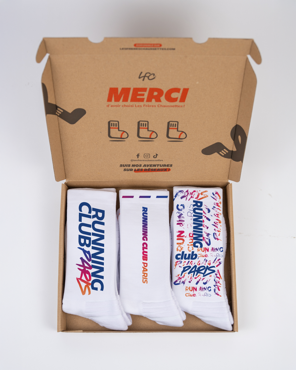 Pack 3 Paires Running Club Paris