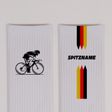 Dreifarbige Radfahrer