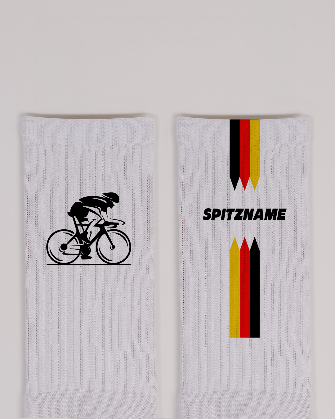 Dreifarbige Radfahrer
