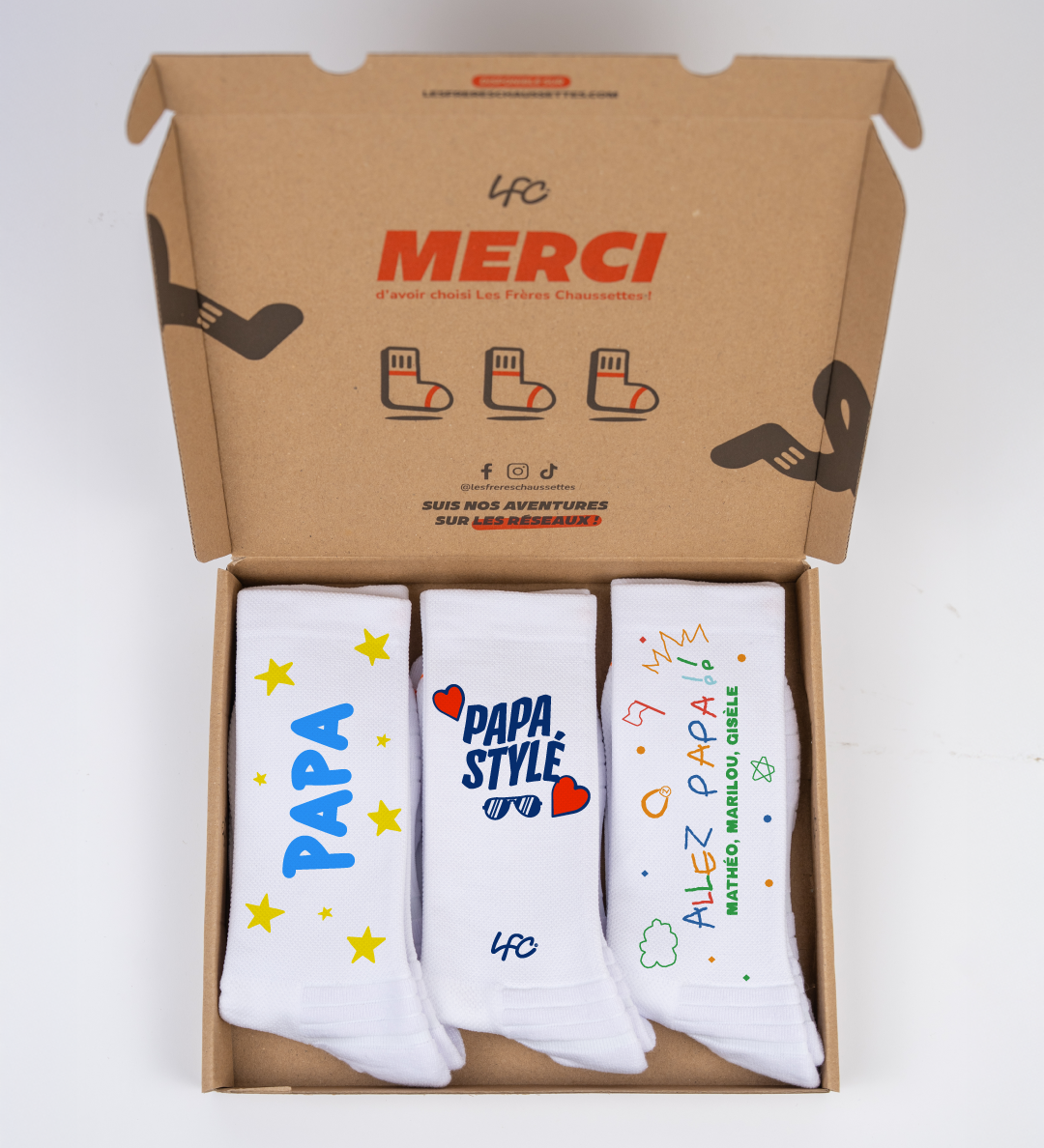 Pack 3 Paires Papa
