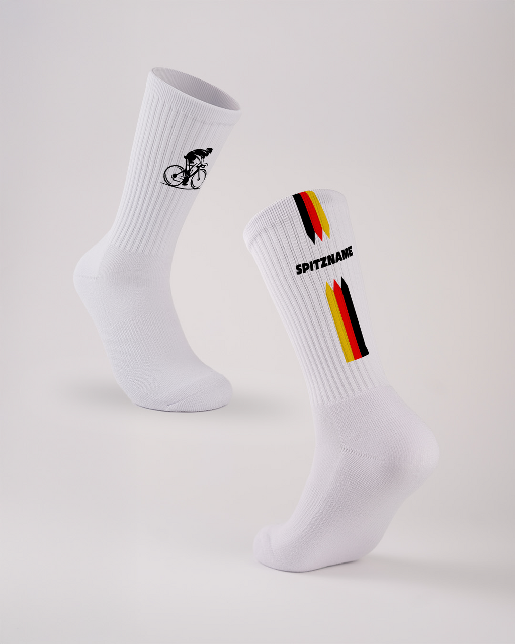 Dreifarbige Radfahrer
