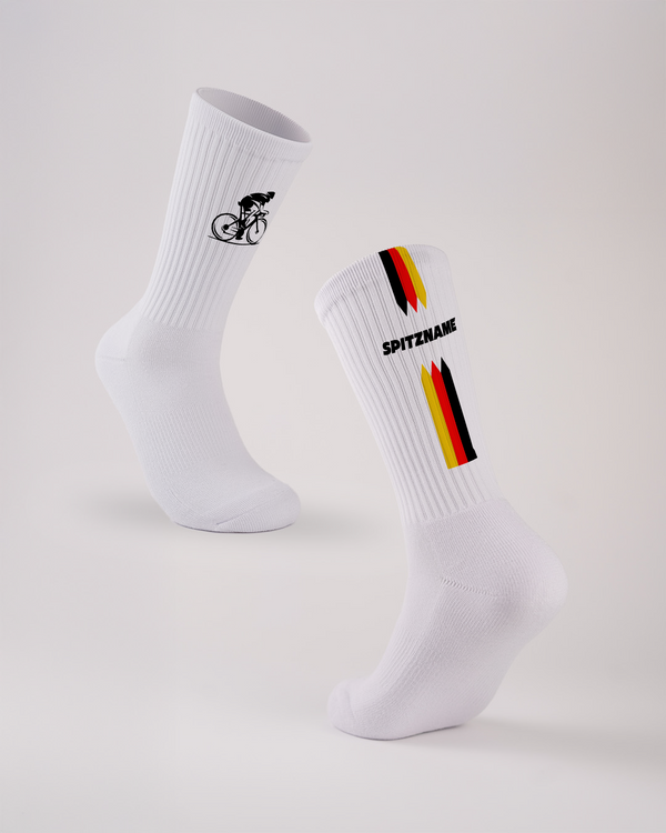 Dreifarbige Radfahrer